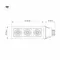 Минифото #7 товара Светильник CL-KARDAN-S260x102-3x9W Warm (WH-BK, 38 deg) (Arlight, IP20 Металл, 3 года)