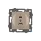 Минифото #3 товара Механизм USB розетки SCT-MUAC-PL-GD-V (5V, 3A, QC4) (Arlight, -)